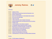 Tablet Screenshot of jeremyraines.com